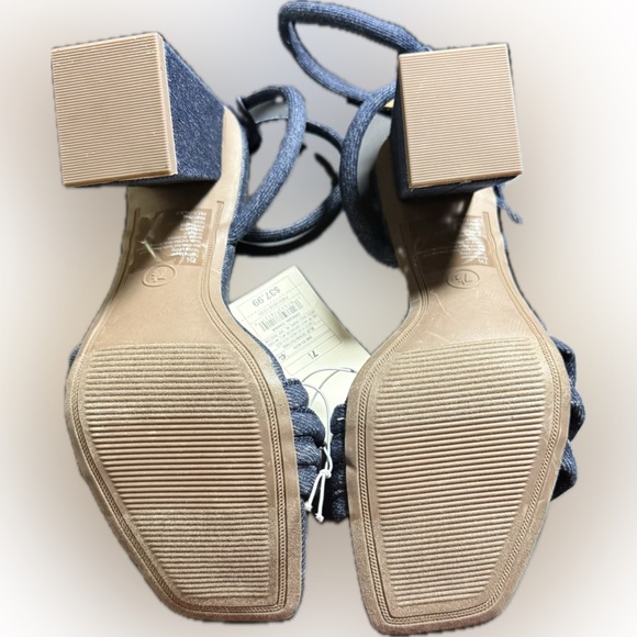 a new day Navy Strappy Heels - Picture 4 of 5